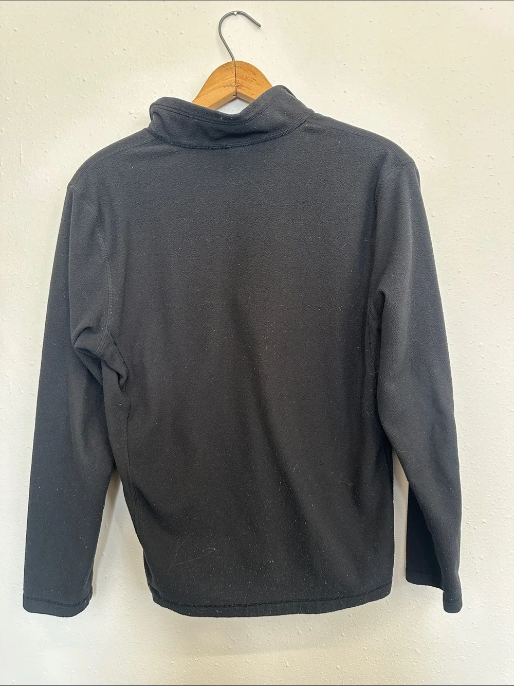Mens The North Face Black fleece pullover quarter zip